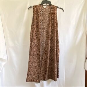 LulaRoe Joy Azetec Print Vest Small